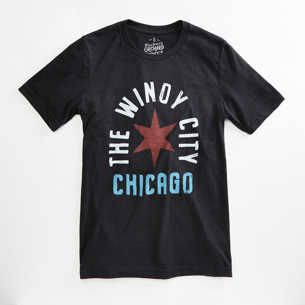 Chicago Bold Adult Shirt - heather grey with hot pink letters
