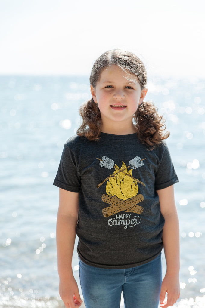 Happy Camper Triblend Black Toddler T-shirt – Orchard Street Apparel | Sport-T-Shirts