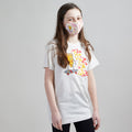 Skater Pizza Unisex Youth Mask. 100% Kona Cotton kids mask for boys and girls. Made in the USA.