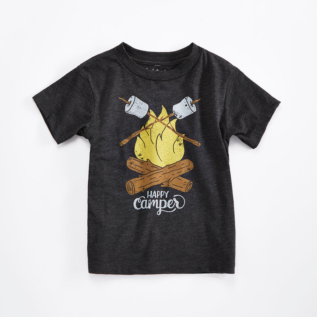 Happy Camper Triblend Street – Orchard Black T-shirt Toddler Apparel