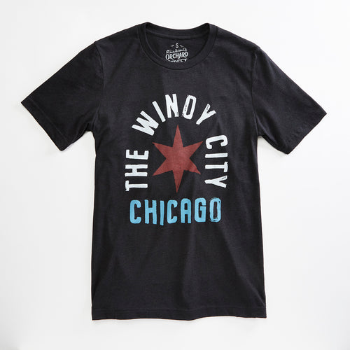 Chicago Arch Heather Black Unisex T Shirt for Men Women. Windy City T Shirt