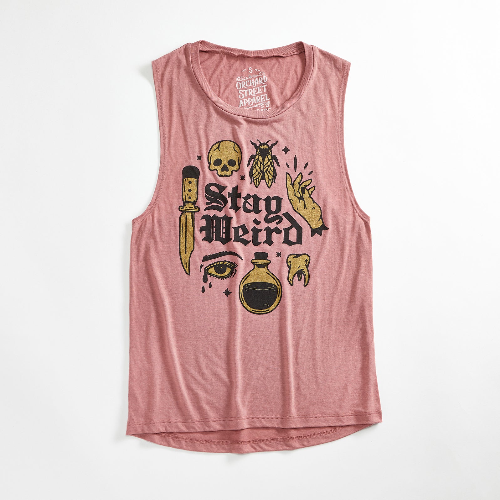 Stay Weird Mauve Ladies Tank Top – Orchard Street Apparel