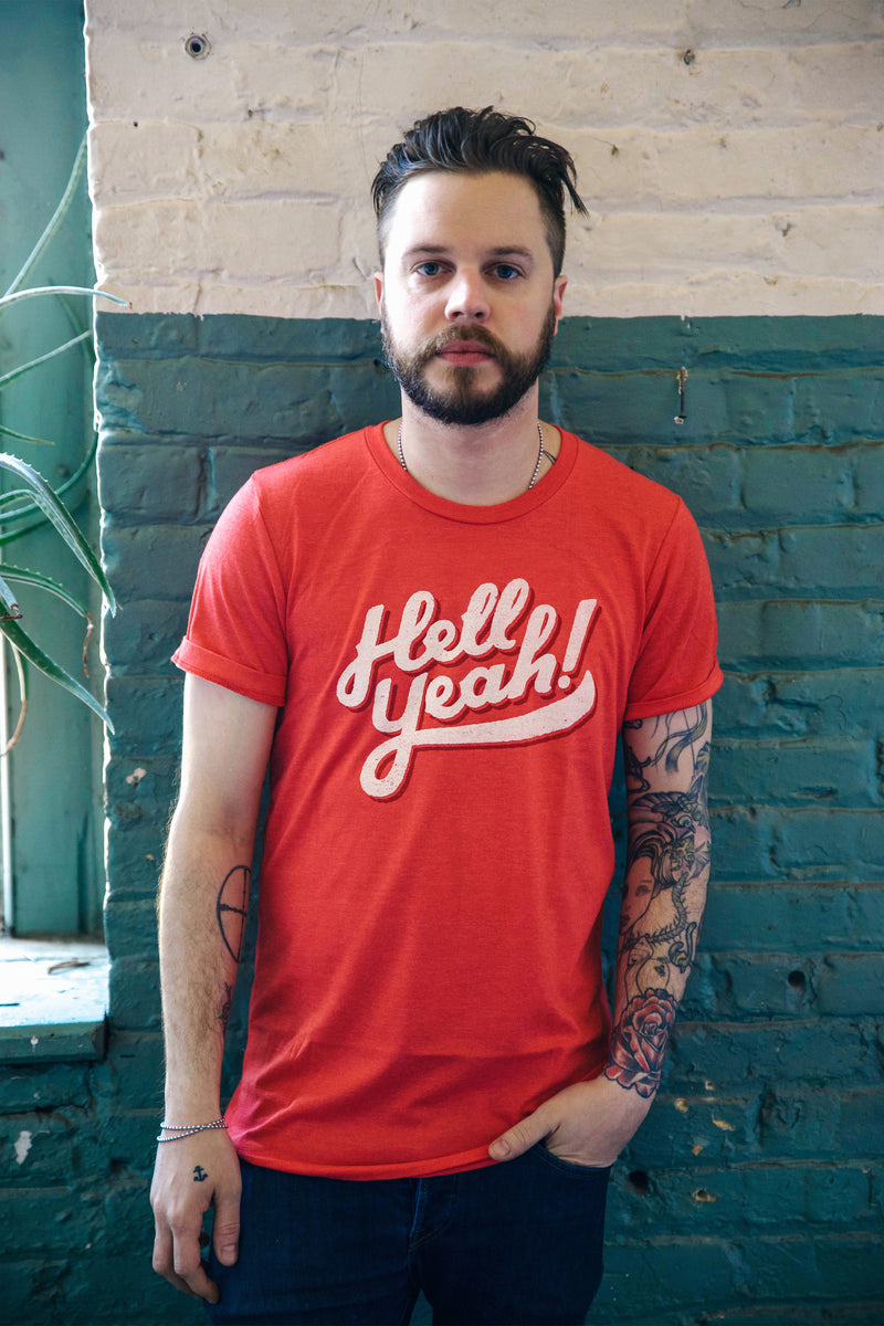 Hell Yeah Triblend Red Unisex T-shirt