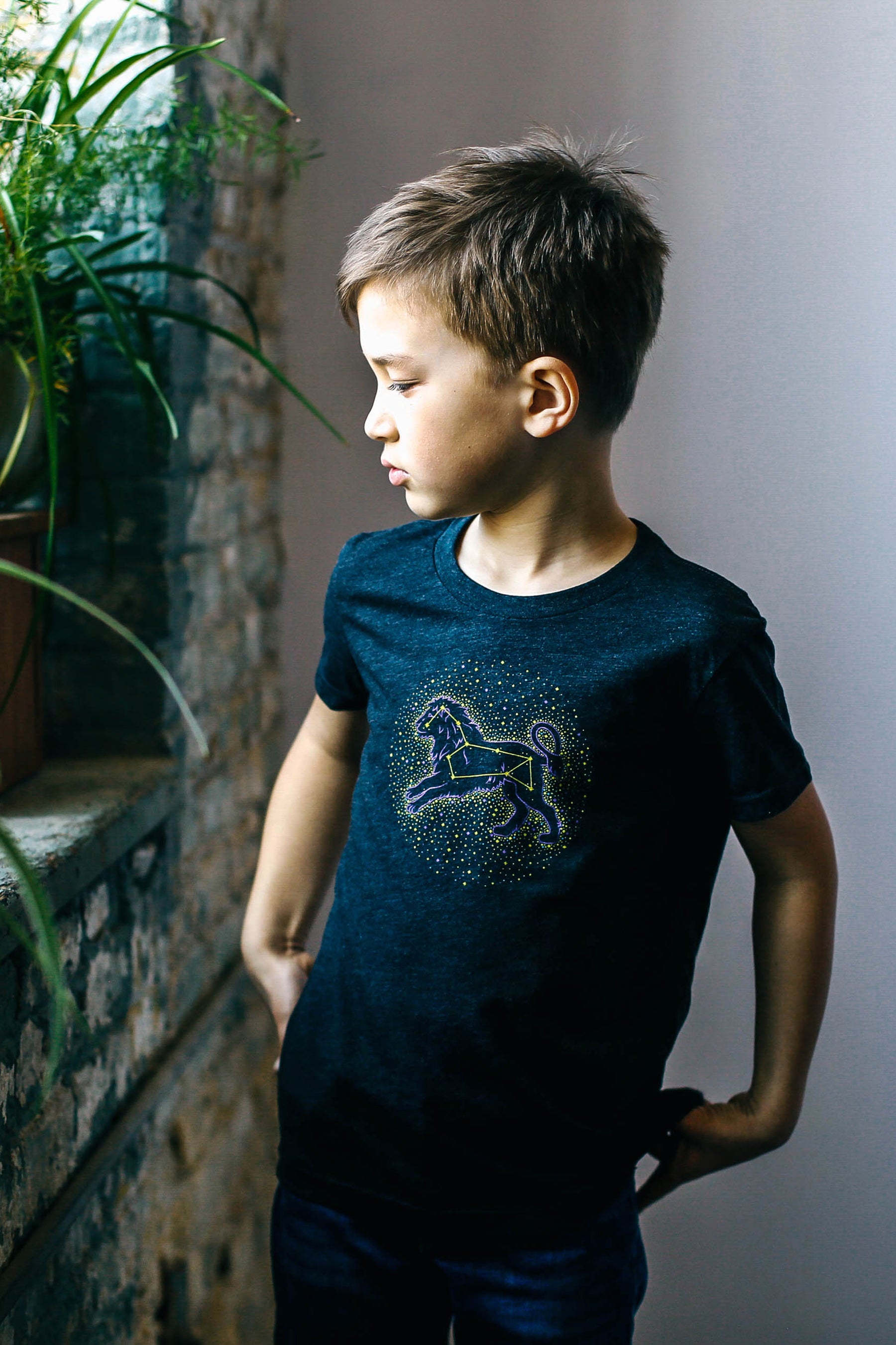 Leo the Triblend – Orchard Street Lion Apparel T-shirt Kids Black