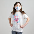 Skater Doughnut Unisex Youth Mask. 100% Kona Cotton kids mask for boys and girls. Made in the USA.