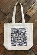 Chicago Sign Canvas Tote Bag