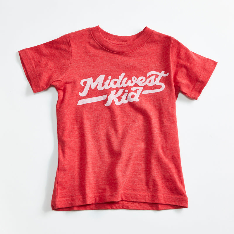 Midwest Kid Kids Triblend Red T-shirt
