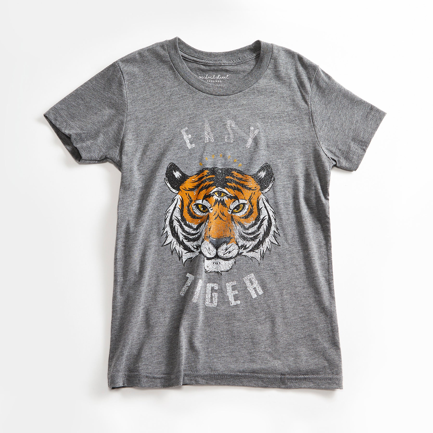 Easy Tiger Vintage Unisex Youth T-Shirt. Heather Grey Kids Triblend Te –  Orchard Street Apparel