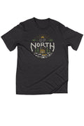 Up North Cabin Triblend Black Unisex T-shirt